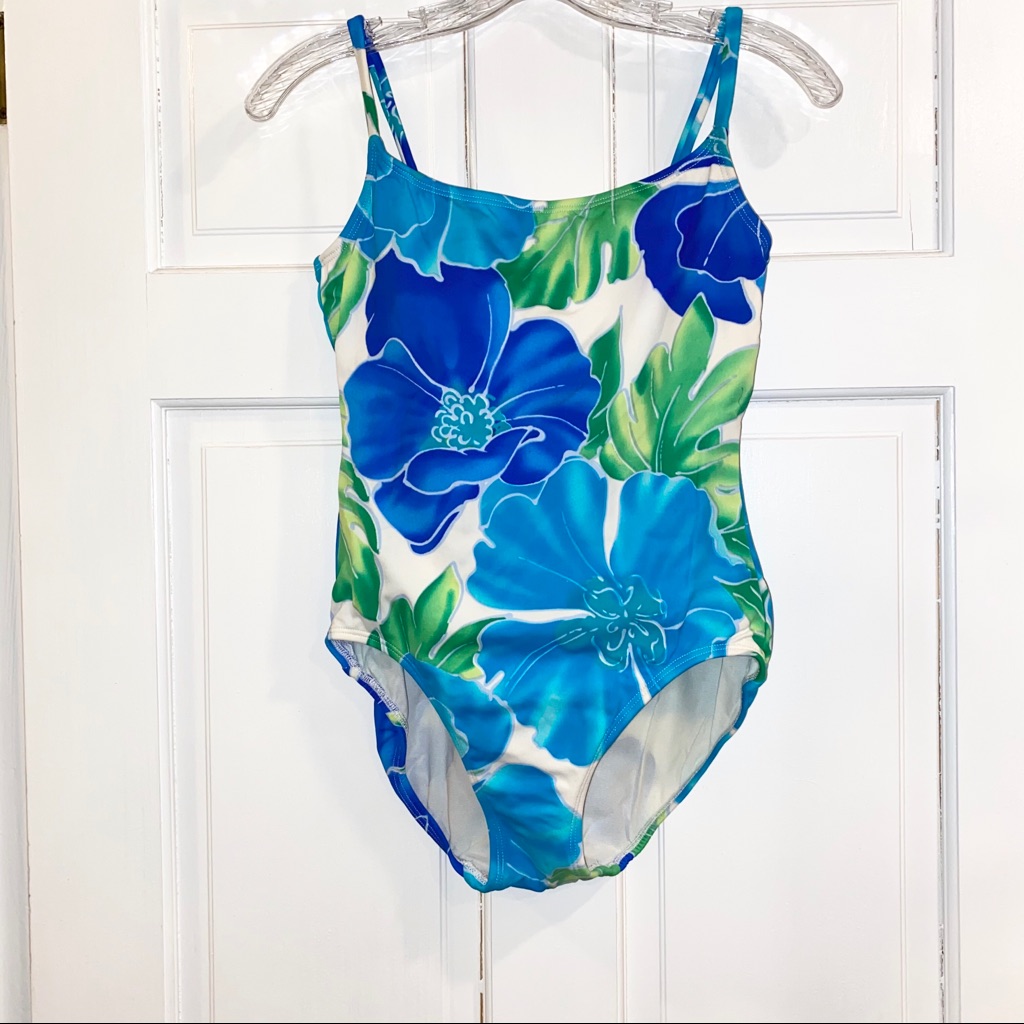 Nwt Vintage Floral Sirena One Piece Bathing Suit